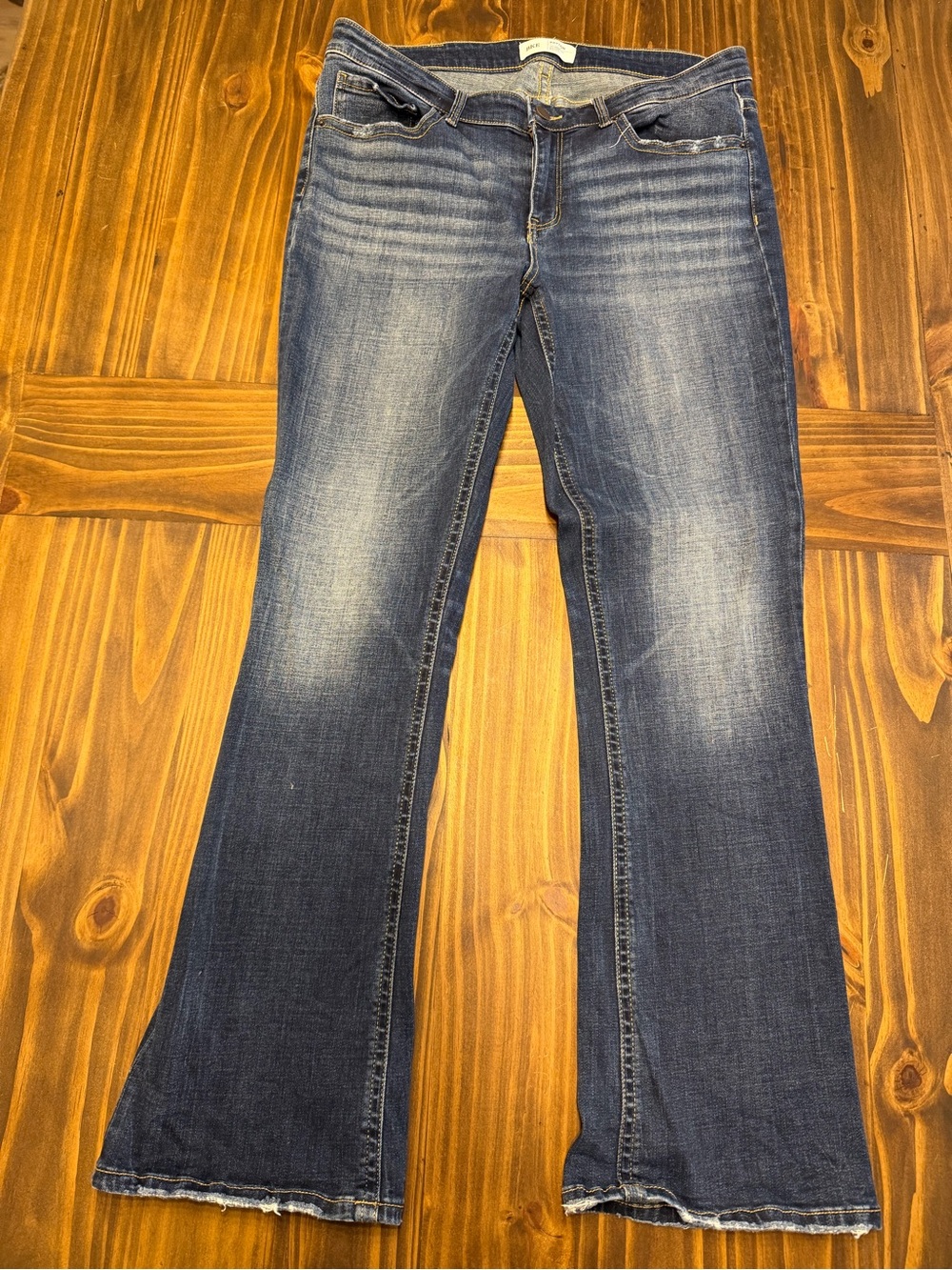 BKE Women's Dark Blue Bootcut Jeans - Classic Denim